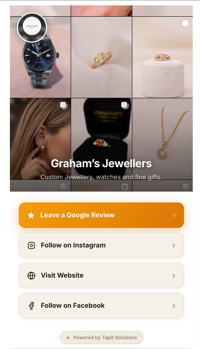 Graham's Jewellers template preview